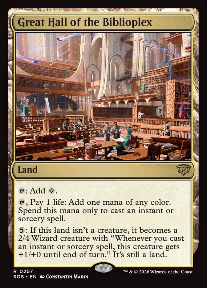Great Hall of the Biblioplex – Secrets of Strixhaven [SOS] – English – #257