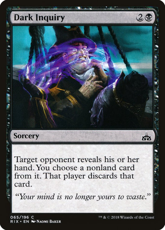 Dark Inquiry – Rivals of Ixalan [RIX] – D – #65