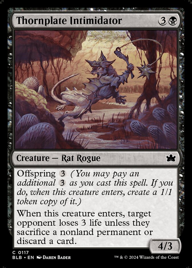 Thornplate Intimidator – Bloomburrow [BLB] – English – #117