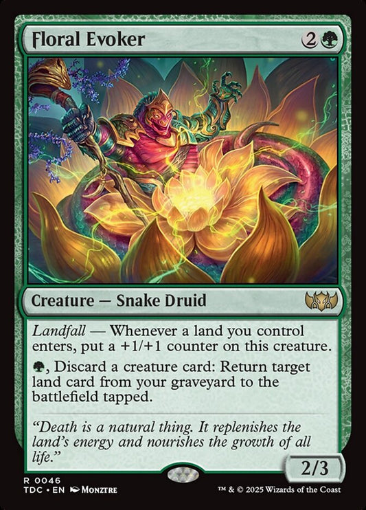 Floral Evoker – Tarkir: Dragonstorm Commander [TDC] – English – #46