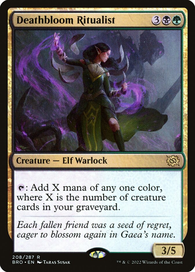 Deathbloom Ritualist – The Brothers' War [BRO] – D – #208