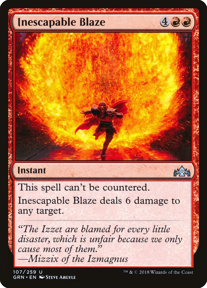 Inescapable Blaze – Guilds of Ravnica [GRN] – D – #107