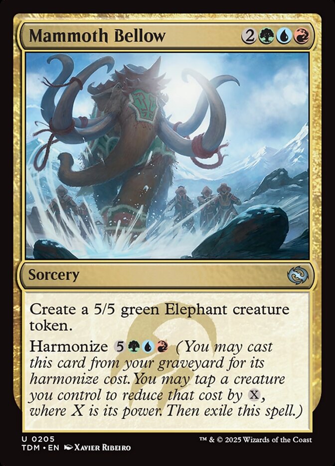 Mammoth Bellow – Tarkir: Dragonstorm [TDM] – D – #205