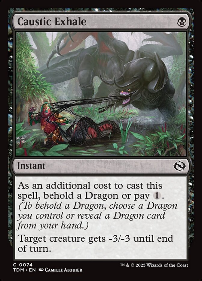 Caustic Exhale – Tarkir: Dragonstorm [TDM] – D – #74