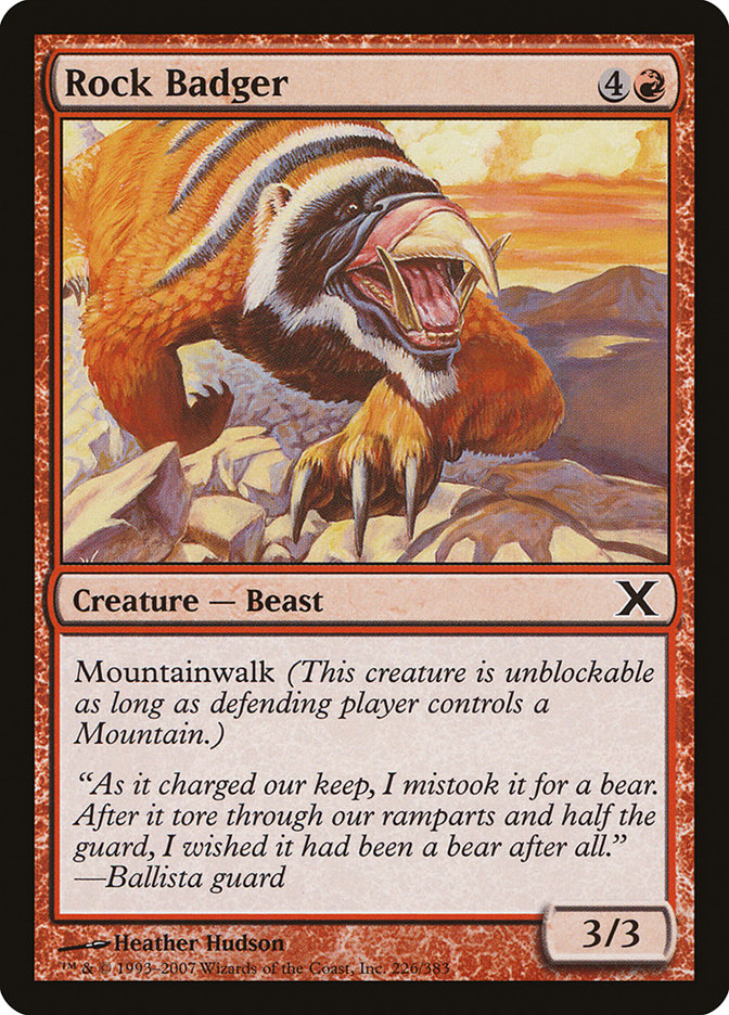 Rock Badger – Tenth Edition [10E] – English – #226