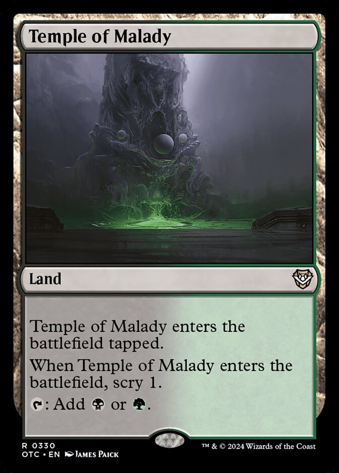 Temple of Malady – Outlaws of Thunder Junction Commander [OTC] – English – #330