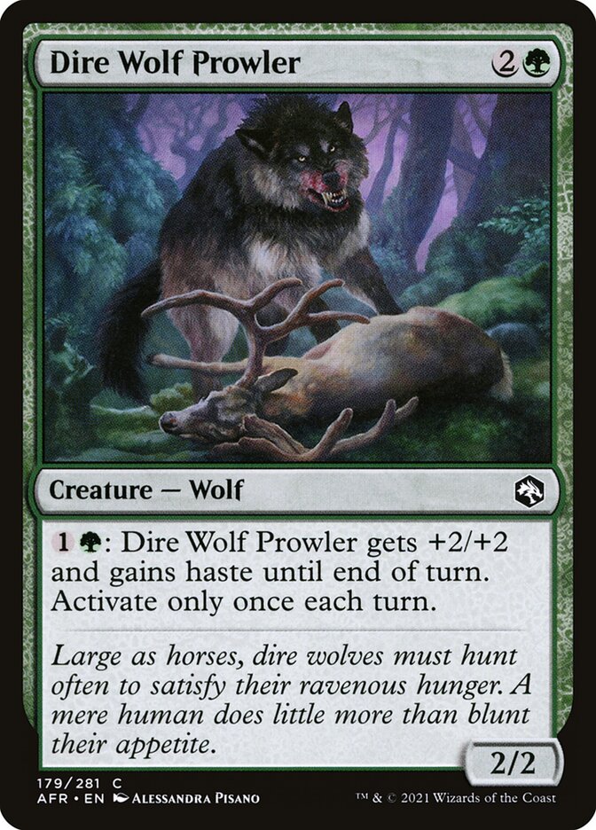 Dire Wolf Prowler – Adventures in the Forgotten Realms [AFR] – D – #179