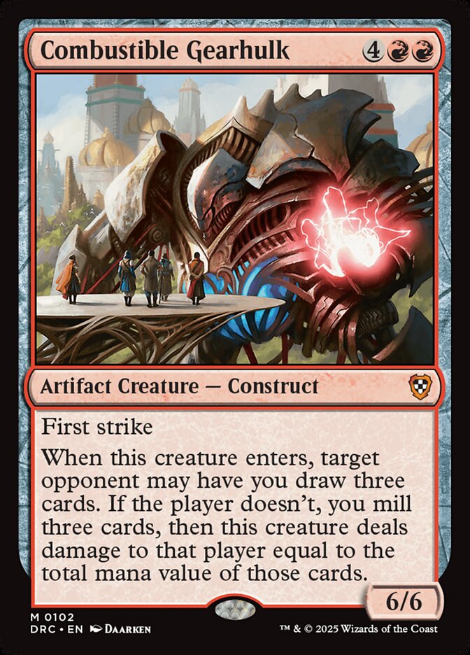 Combustible Gearhulk – Aetherdrift Commander [DRC] – English – #102