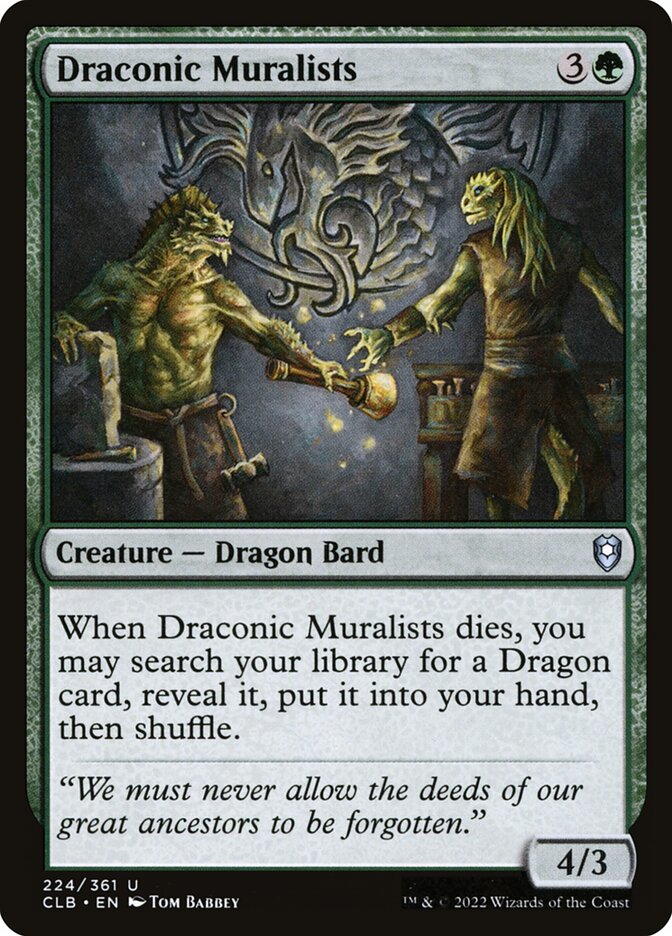 Draconic Muralists – Commander Legends: Battle for Baldur's Gate [CLB] – English – #224