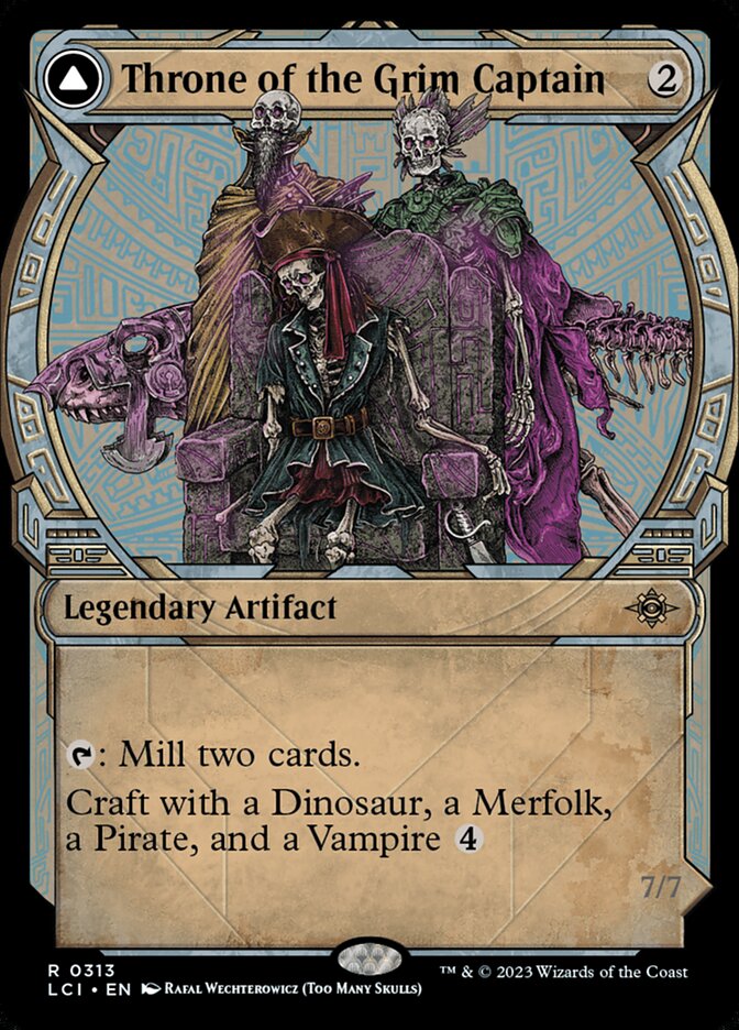 Throne of the Grim Captain // The Grim Captain – The Lost Caverns of Ixalan [LCI] – English – #313