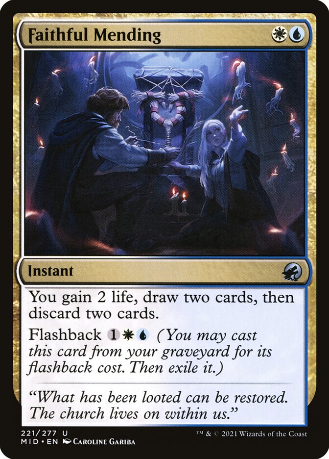 Faithful Mending – Innistrad: Midnight Hunt [MID] – D – #221