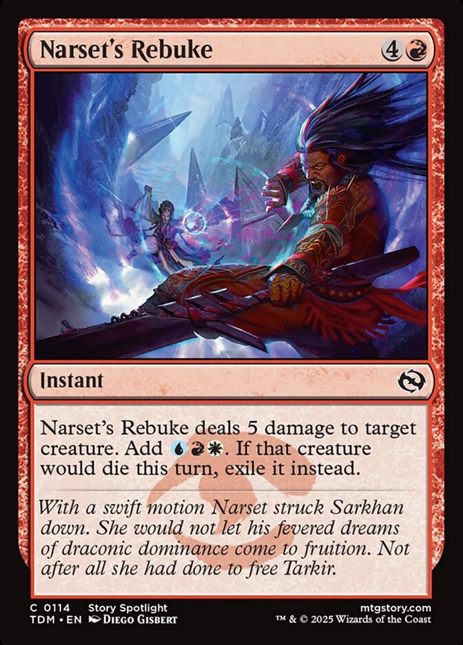 Narset's Rebuke – Tarkir: Dragonstorm [TDM] – English – #114