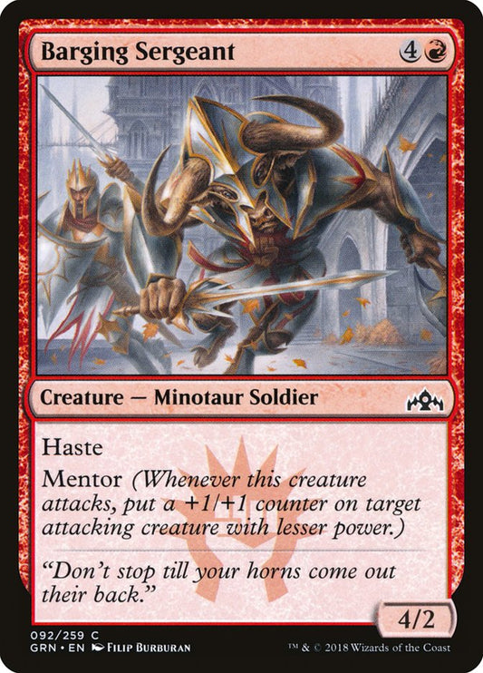Barging Sergeant – Guilds of Ravnica [GRN] – D – #92