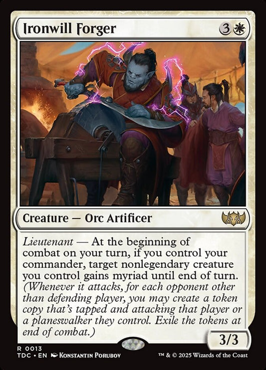 Ironwill Forger – Tarkir: Dragonstorm Commander [TDC] – English – #13