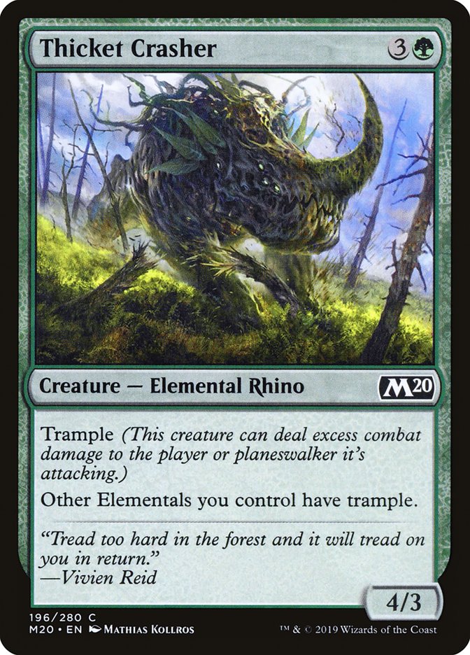 Thicket Crasher – Core Set 2020 [M20] – D – #196