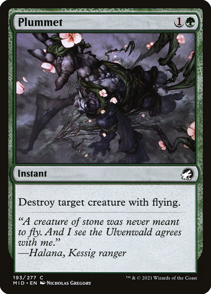 Plummet – Innistrad: Midnight Hunt [MID] – English – #193