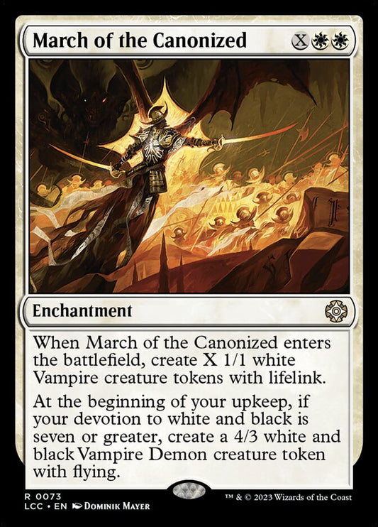 March of the Canonized – The Lost Caverns of Ixalan Commander [LCC] – English – #73