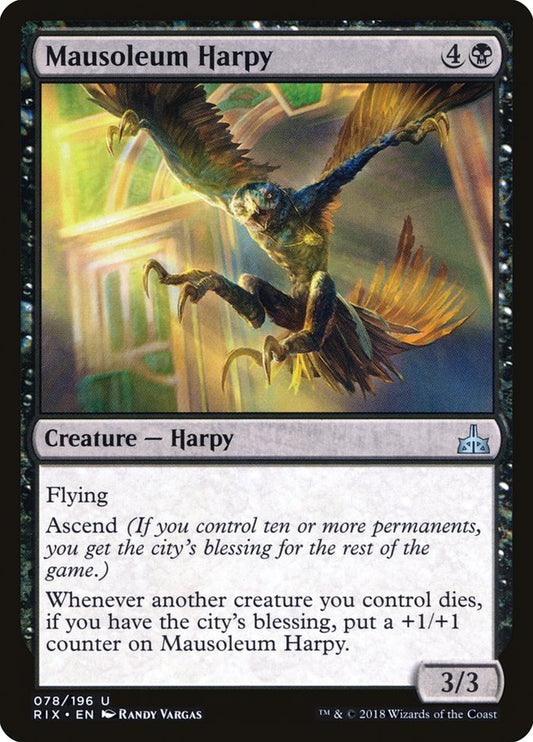 Mausoleum Harpy – Rivals of Ixalan [RIX] – D – #78