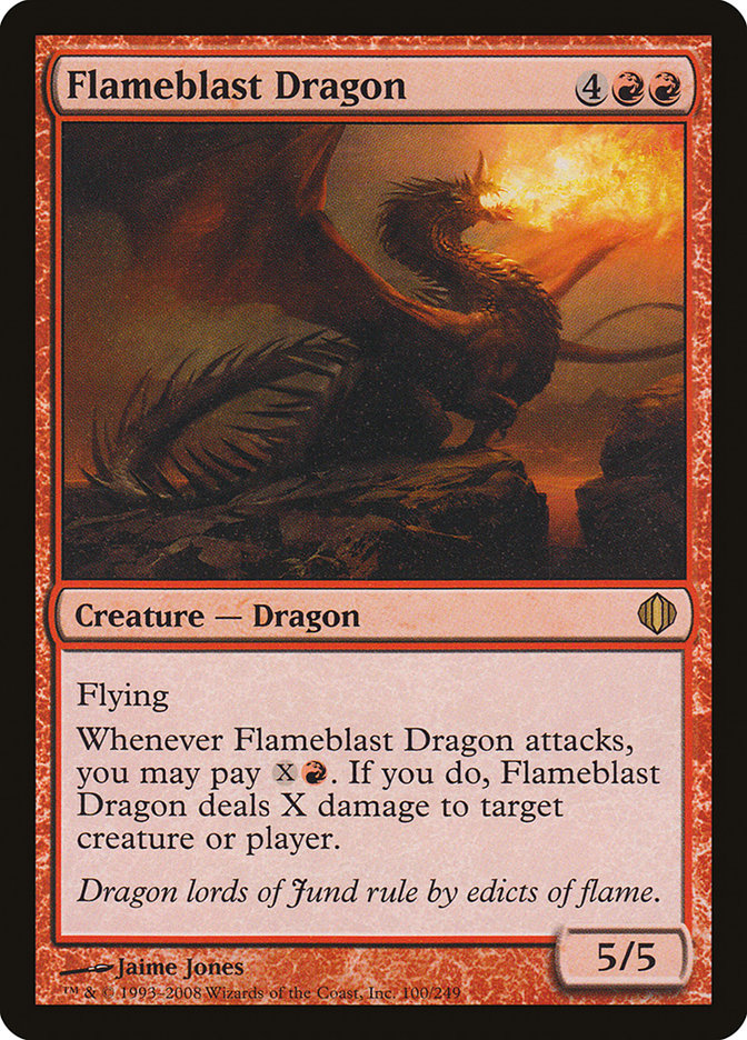 Flameblast Dragon – Shards of Alara [ALA] – English – #100