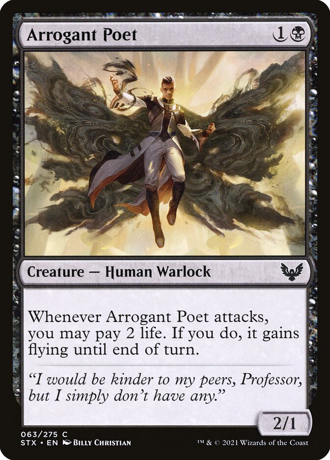 Arrogant Poet – Strixhaven: School of Mages [STX] – English – #63