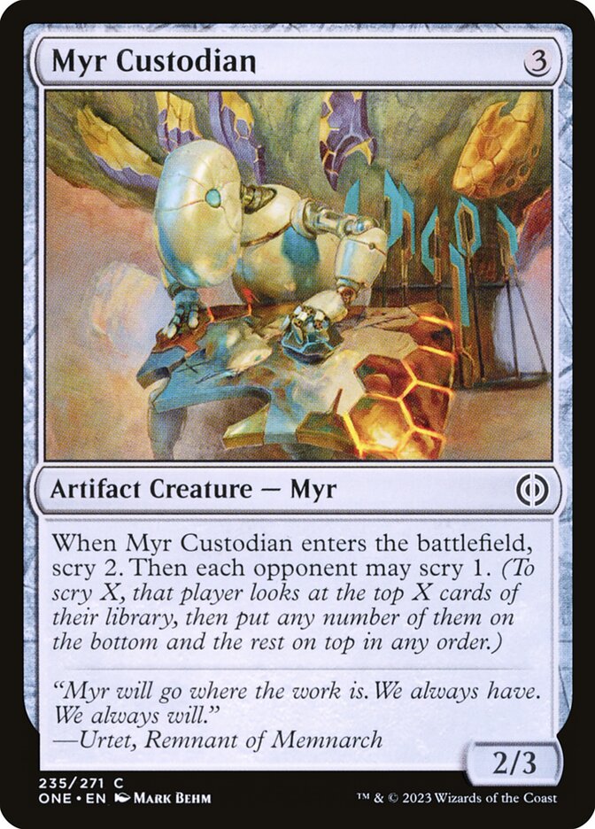 Myr Custodian – Phyrexia: All Will Be One [ONE] – English – #235