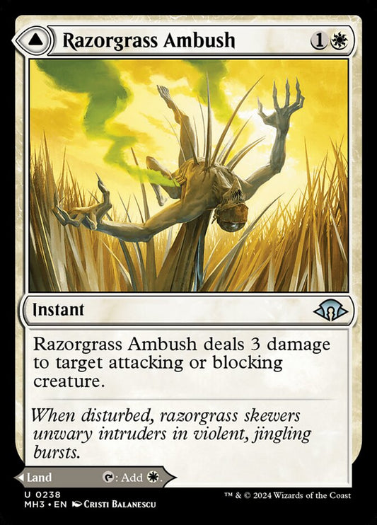 Razorgrass Ambush // Razorgrass Field – Modern Horizons 3 [MH3] – English – #238