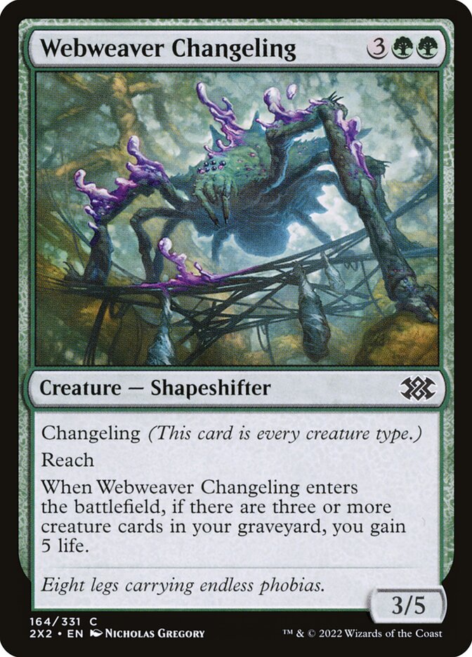 Webweaver Changeling – Double Masters 2022 [2X2] – English – #164