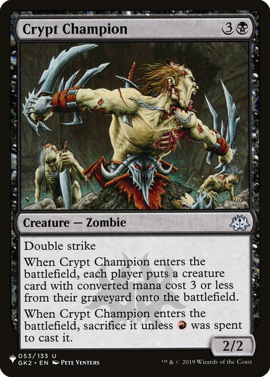 Crypt Champion – The List [PLST] – English – #GK2-53