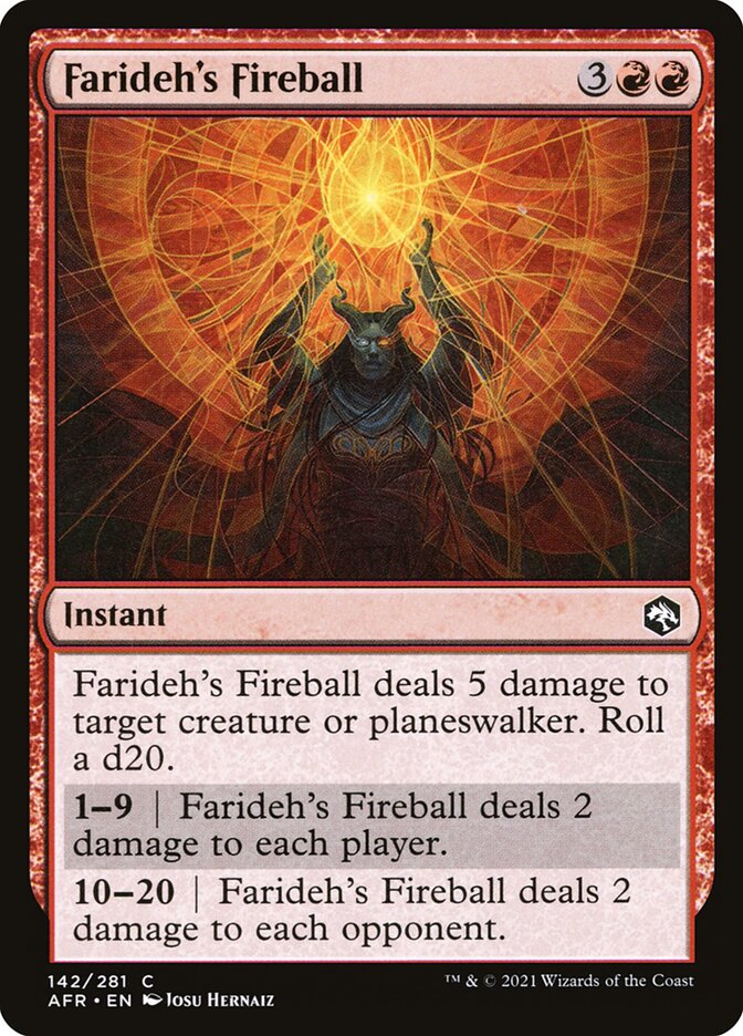 Farideh's Fireball – Adventures in the Forgotten Realms [AFR] – English – #142