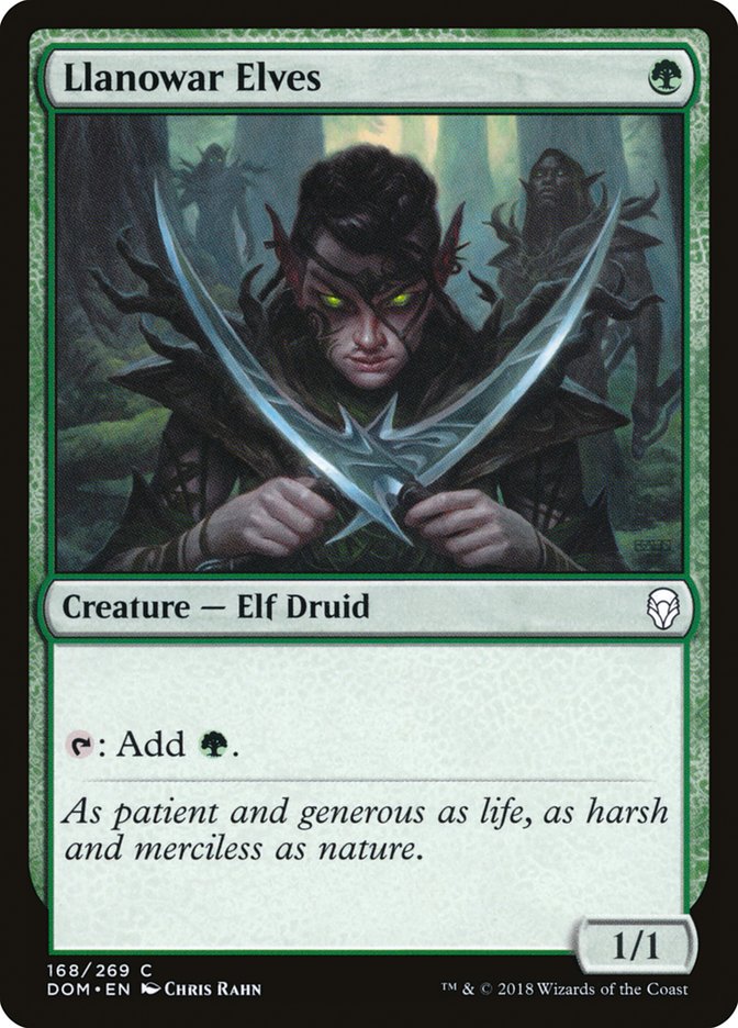 Llanowar Elves – Dominaria [DOM] – English – #168
