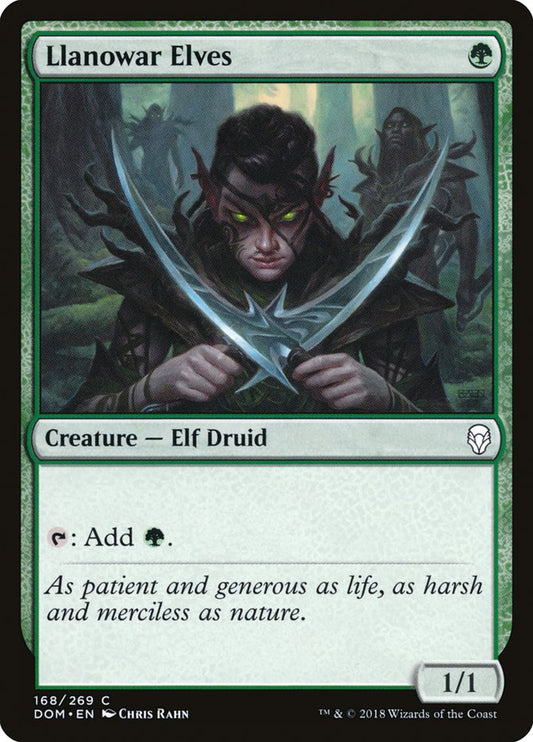 Llanowar Elves – Dominaria [DOM] – English – #168