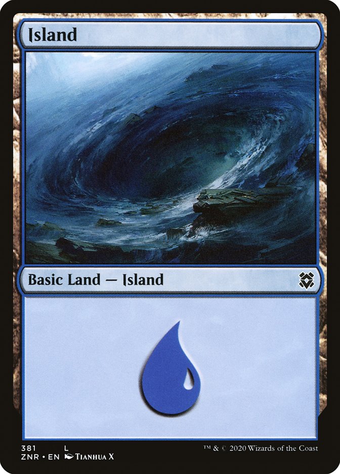 Island – Zendikar Rising [ZNR] – English – #381