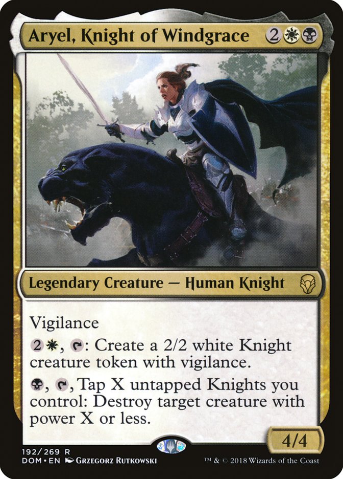 Aryel, Knight of Windgrace – Dominaria [DOM] – English – #192