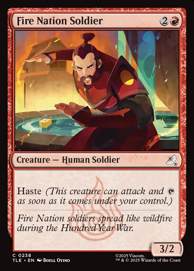 Fire Nation Soldier – Avatar: The Last Airbender Eternal [TLE] – D – #238