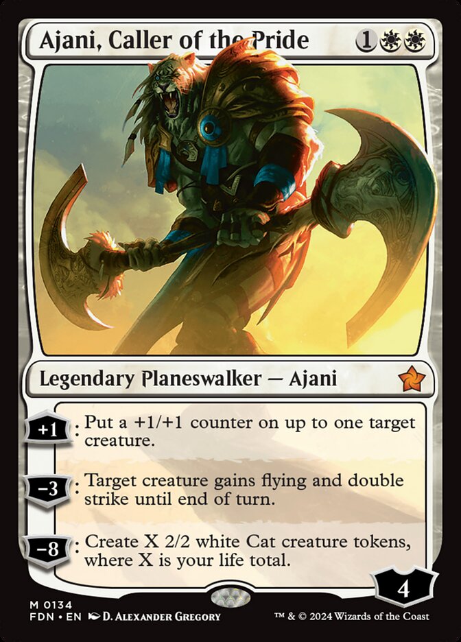 Ajani, Caller of the Pride – Foundations [FDN] – English – #134