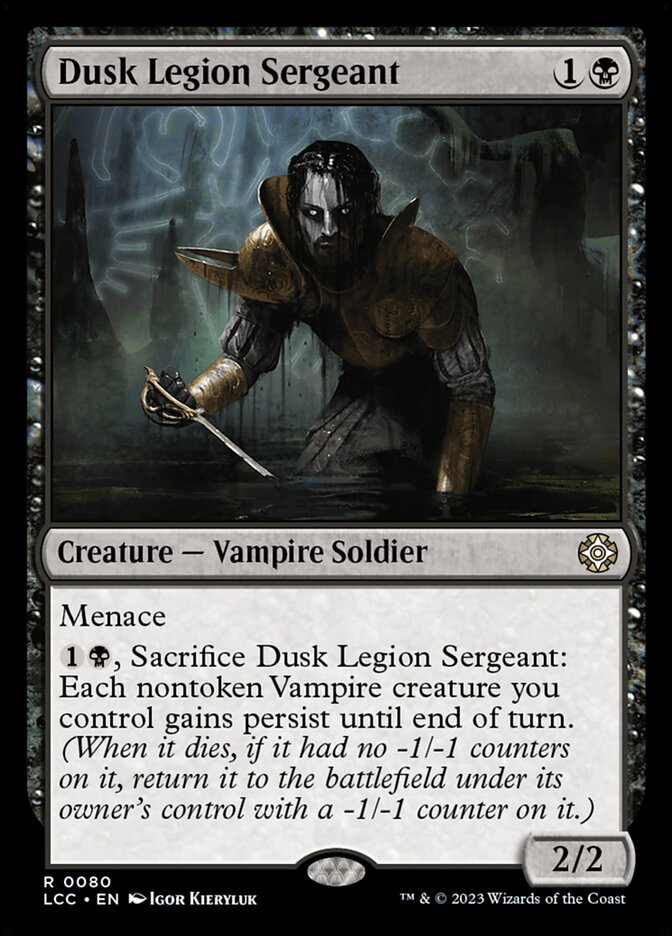 Dusk Legion Sergeant – The Lost Caverns of Ixalan Commander [LCC] – English – #80