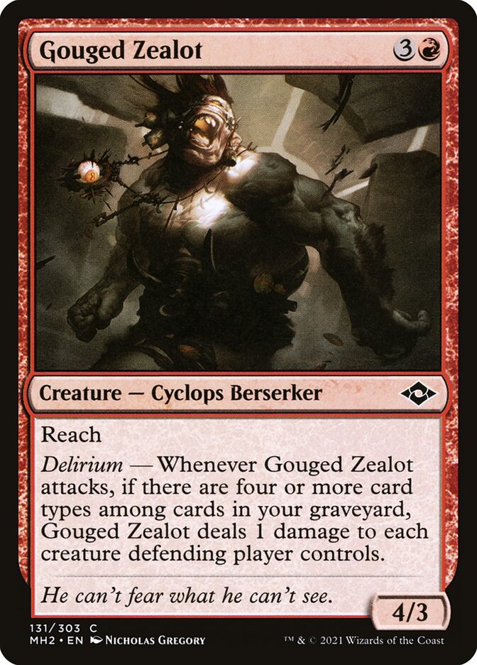 Gouged Zealot – Modern Horizons 2 [MH2] – English – #131