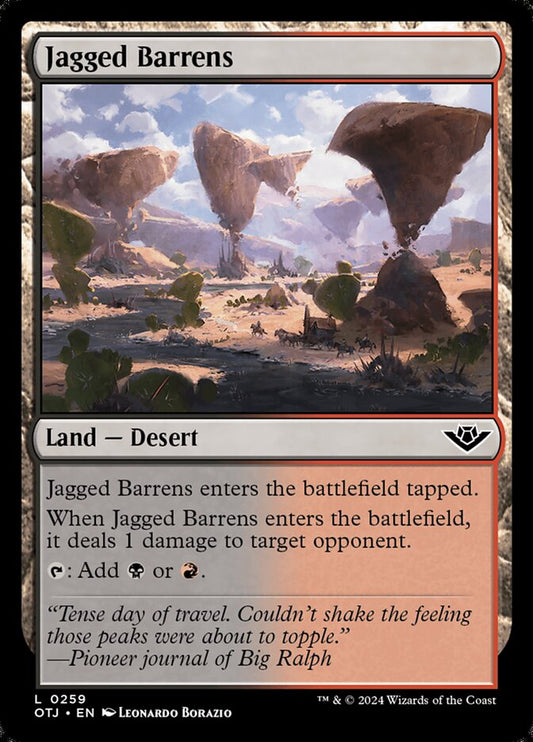 Jagged Barrens – Outlaws of Thunder Junction [OTJ] – English – #259