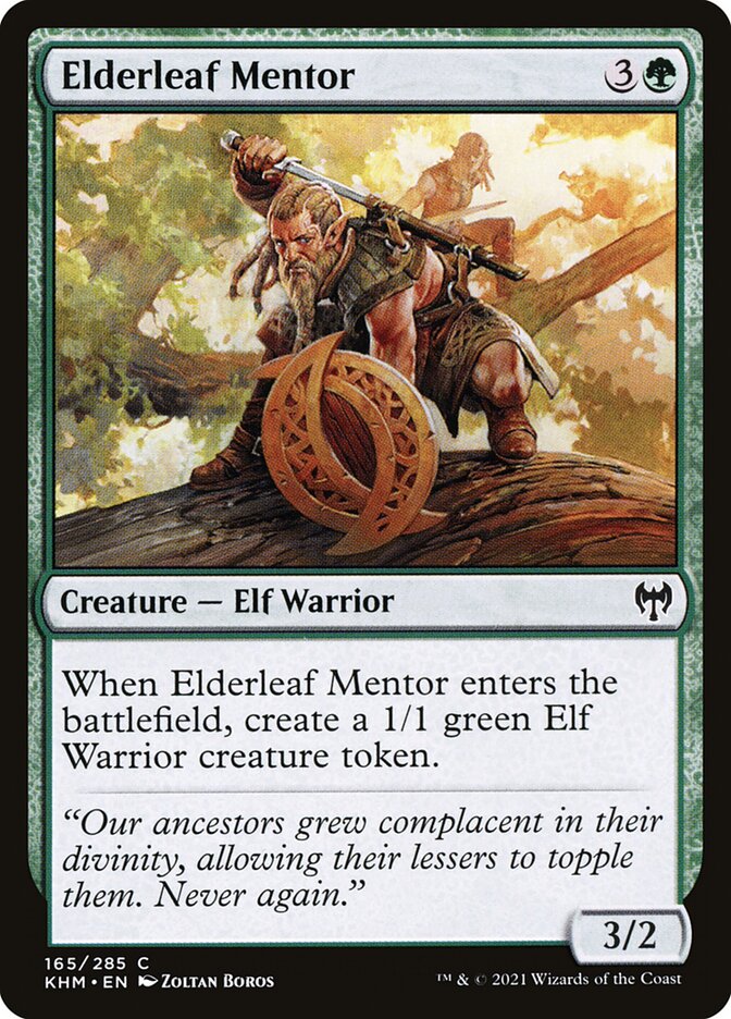 Elderleaf Mentor – Kaldheim [KHM] – English – #165