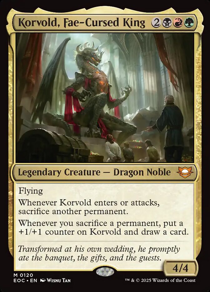 Korvold, Fae-Cursed King – Edge of Eternities Commander [EOC] – English – #120