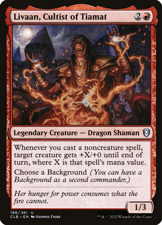 Livaan, Cultist of Tiamat – Commander Legends: Battle for Baldur's Gate [CLB] – English – #188