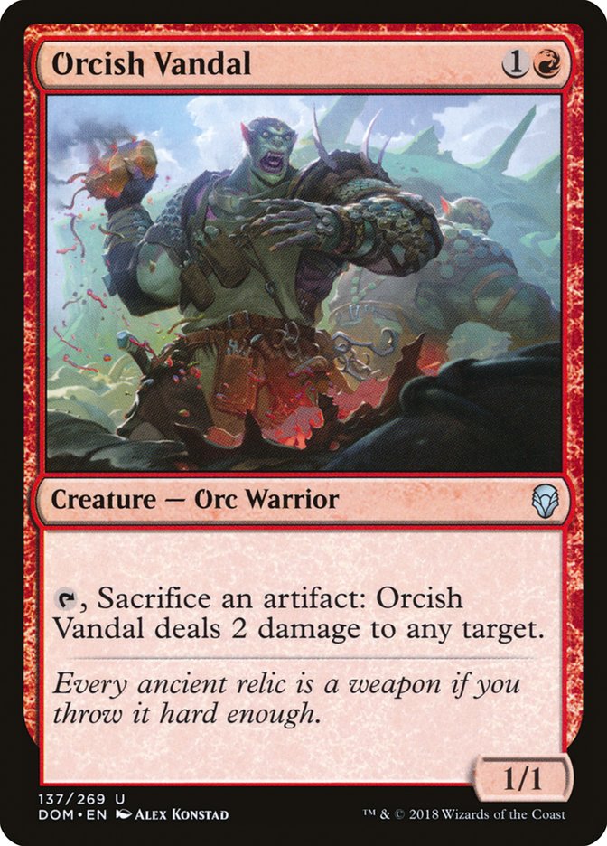 Orcish Vandal – Dominaria [DOM] – D – #137