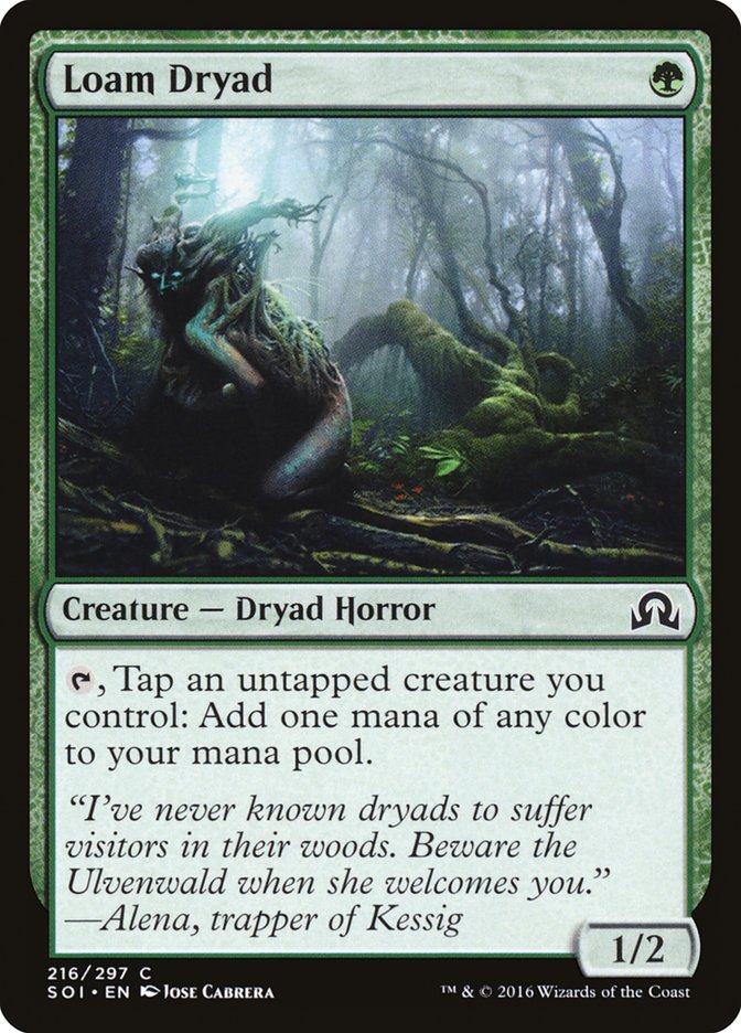 Loam Dryad – Shadows over Innistrad [SOI] – English – #216