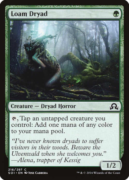 Loam Dryad – Shadows over Innistrad [SOI] – English – #216