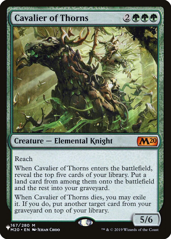 Cavalier of Thorns – The List [PLST] – English – #M20-167