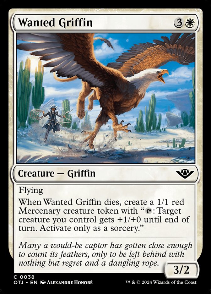 Wanted Griffin – Outlaws of Thunder Junction [OTJ] – D – #38