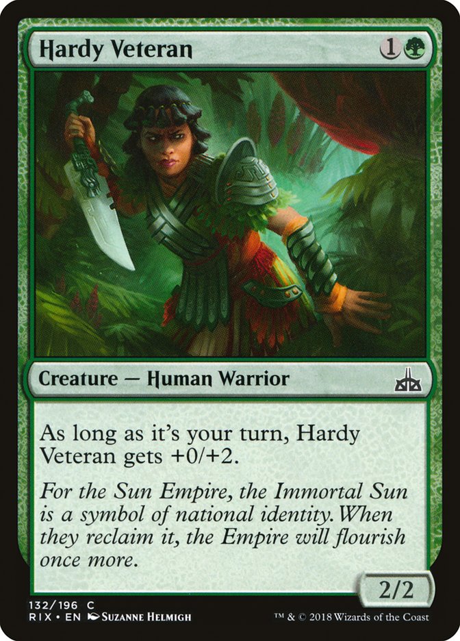 Hardy Veteran – Rivals of Ixalan [RIX] – D – #132