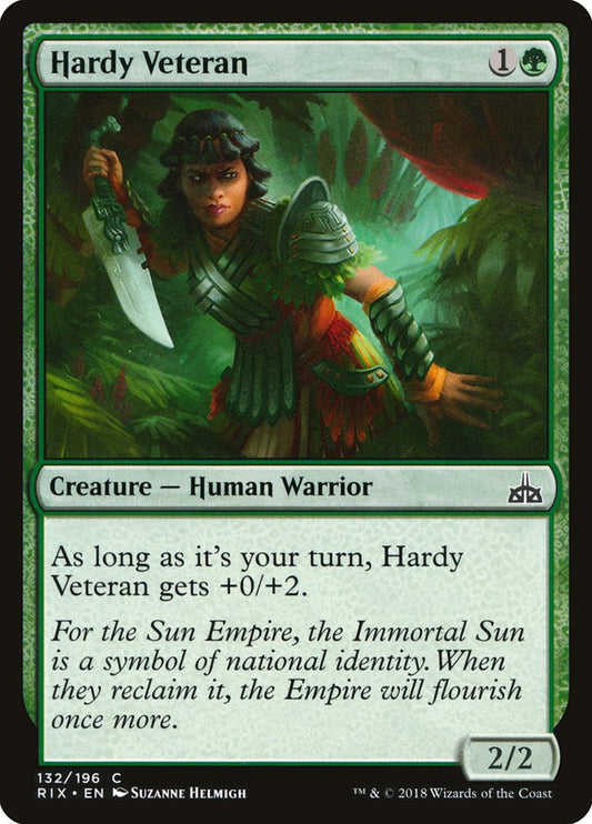 Hardy Veteran – Rivals of Ixalan [RIX] – D – #132