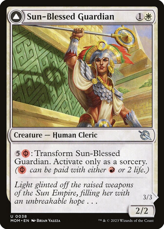 Sun-Blessed Guardian // Furnace-Blessed Conqueror – March of the Machine [MOM] – English – #38