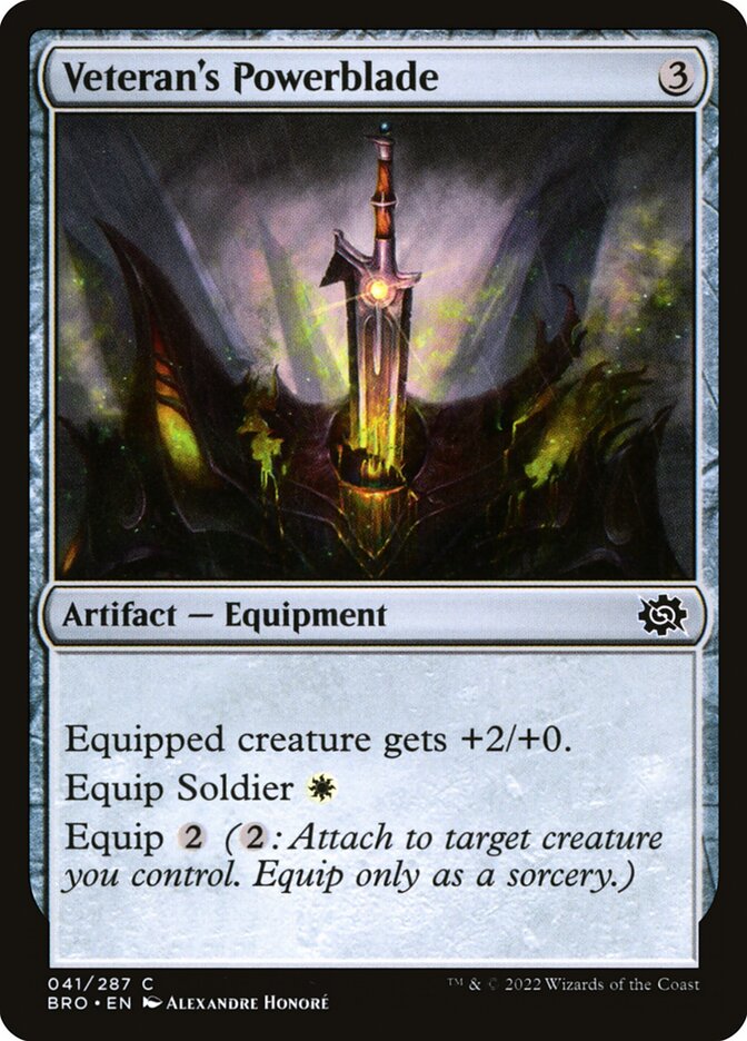 Veteran's Powerblade – The Brothers' War [BRO] – D – #41